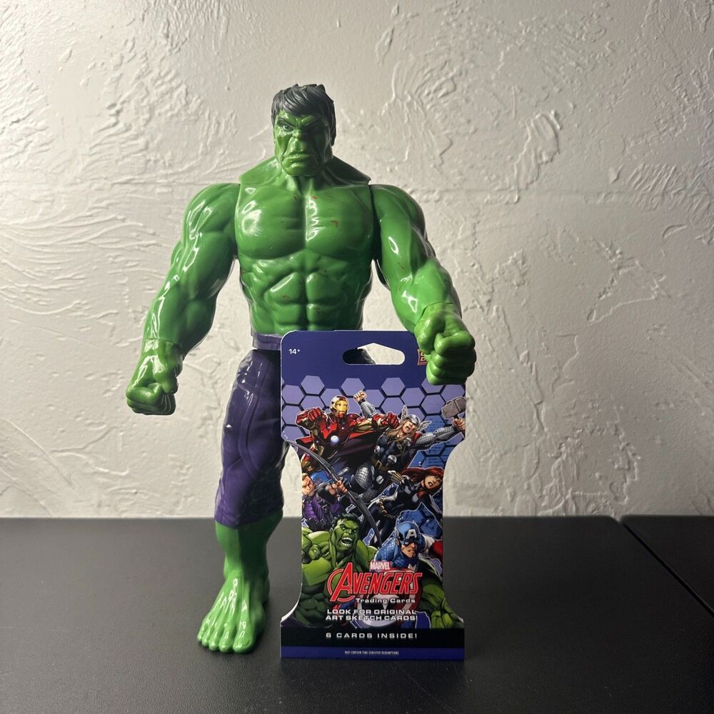 Marvel Titan Hero Series 12-inch Incredible Hulk Avengers Toy w/ Marvel Cards